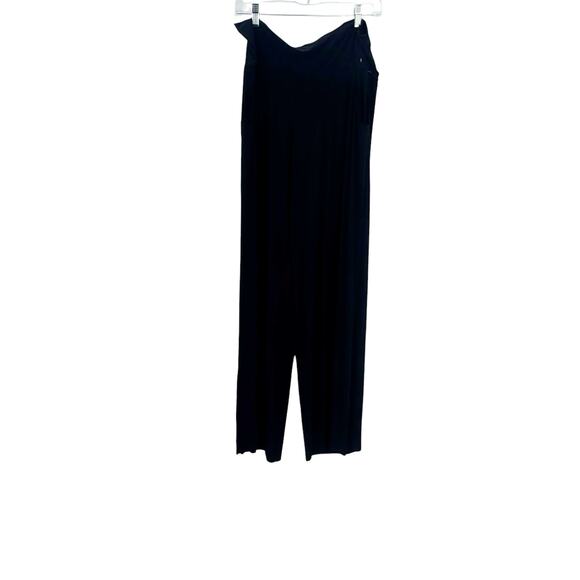 Commando Ultra-Soft Button Wide Leg Lounge Pant Pull-On Black Size XL NWOT - Picture 9 of 11